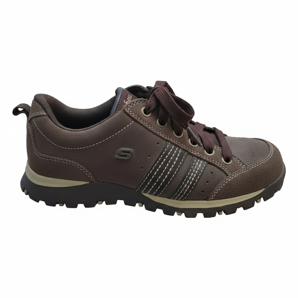 Skechers 46397 Y2K Suede Gorpcore Hiking Sneakers Shoes Chocolate Brown Sz 7